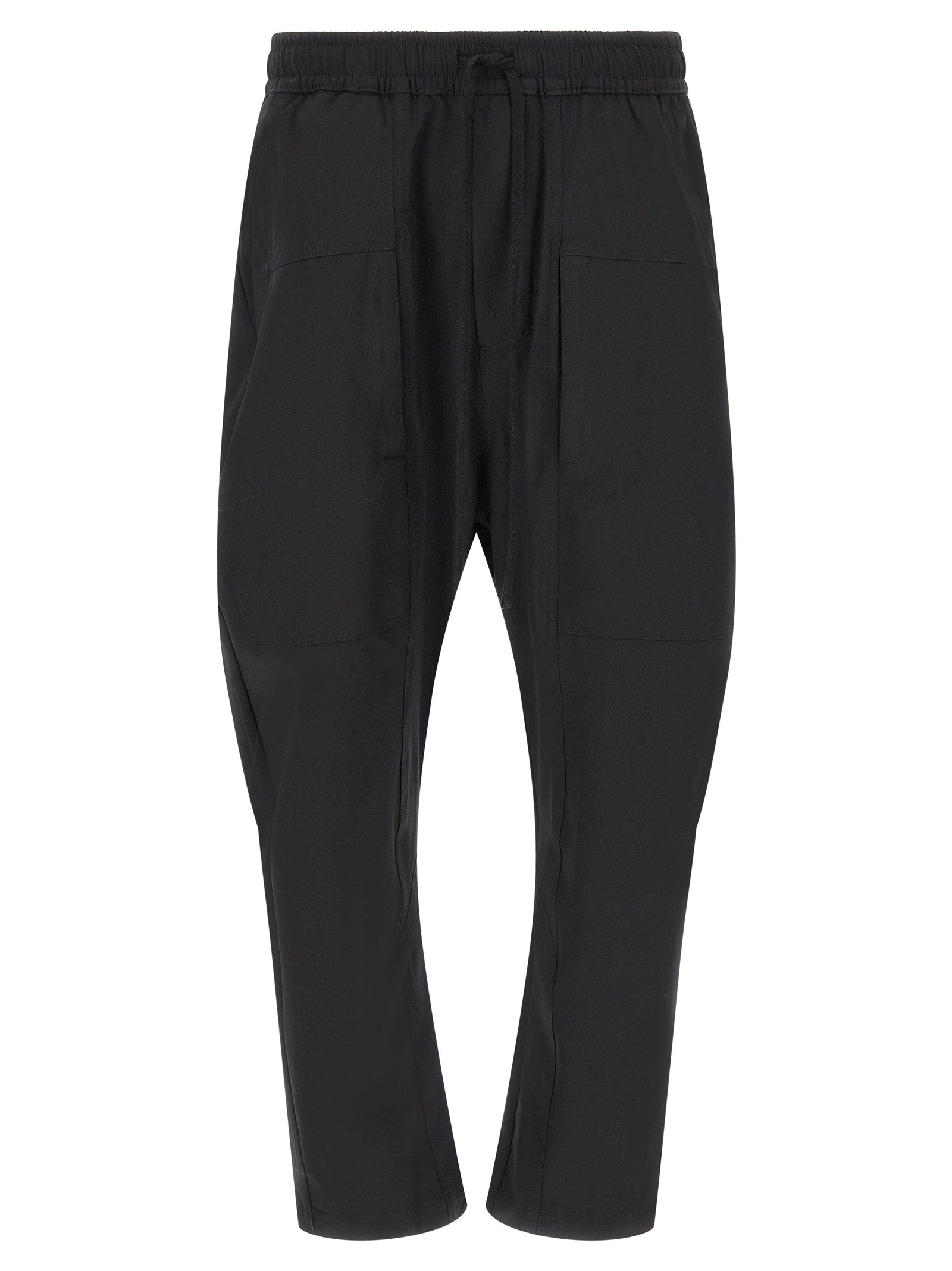 Black Polyamide Athletic Pants