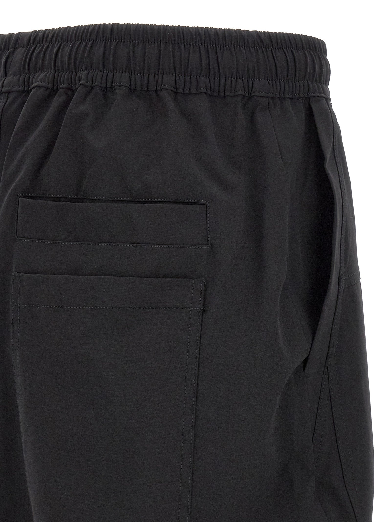Black Polyamide Athletic Pants