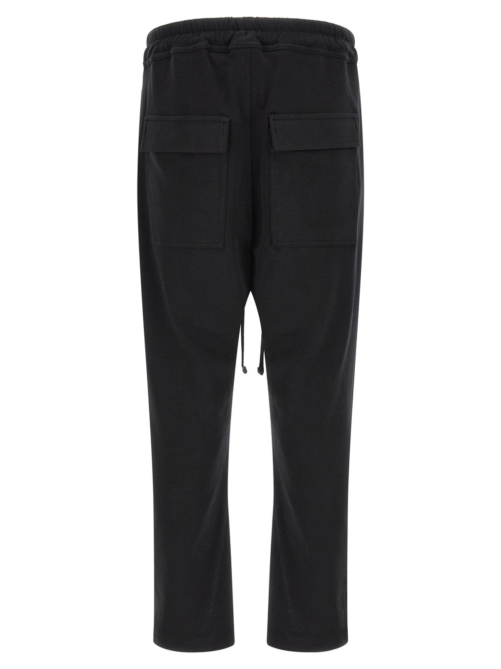 Black Cotton Casual Pants