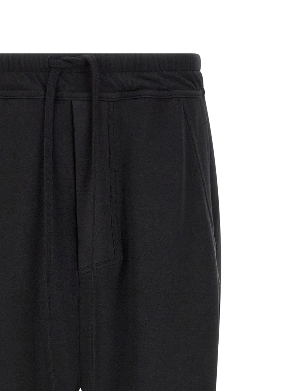 Black Cotton Casual Pants