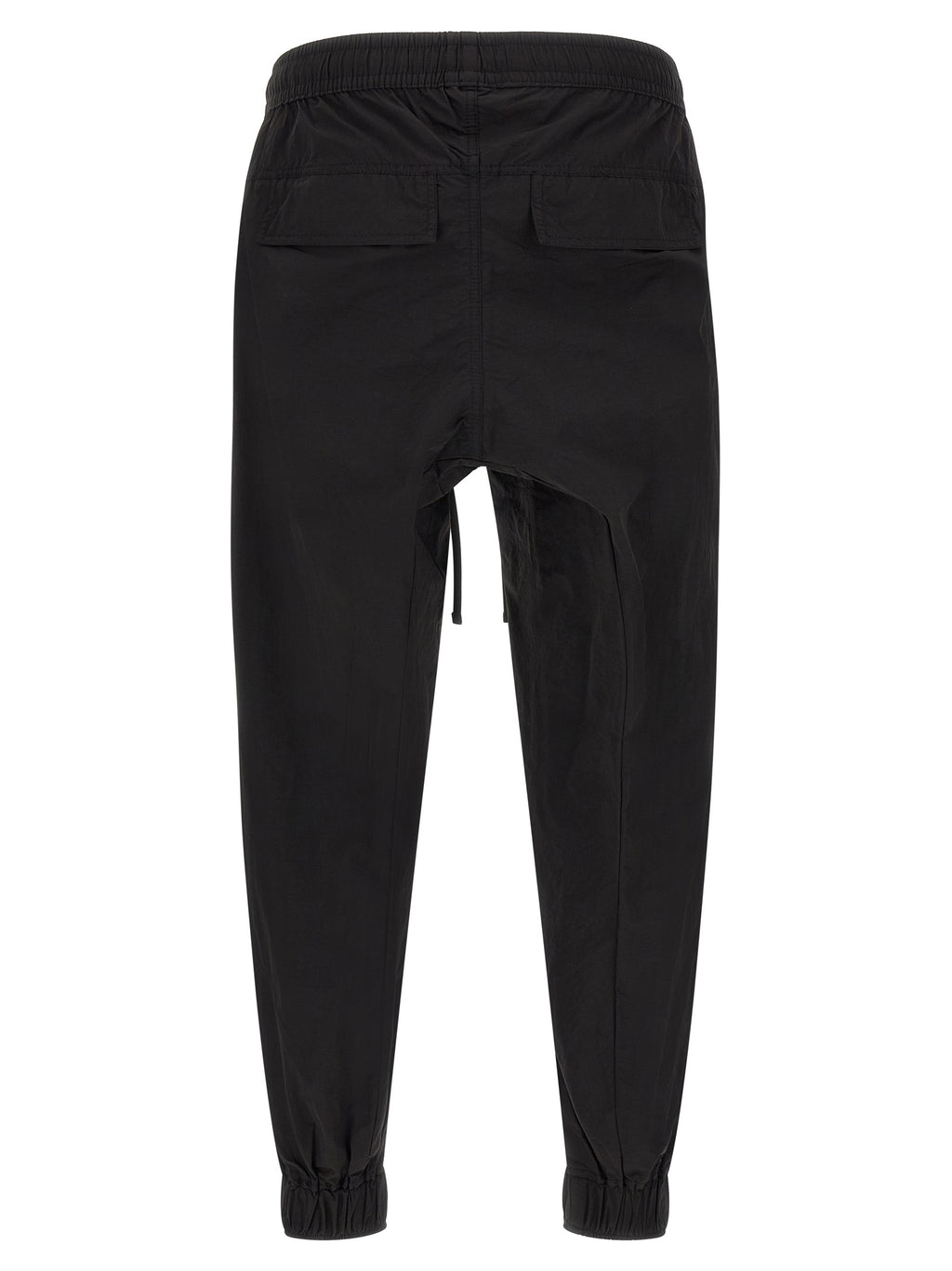 Black Polyamide Casual Pants