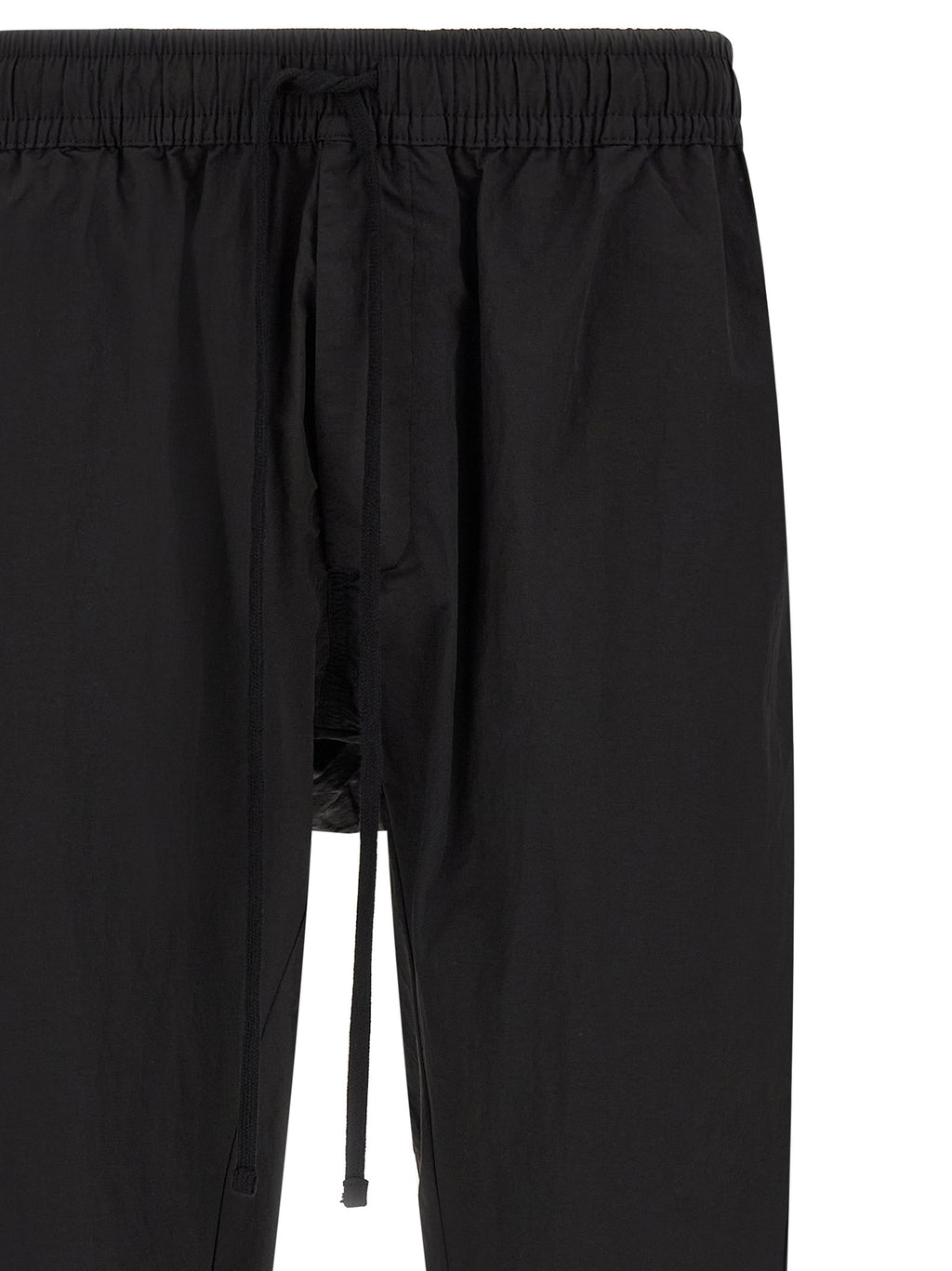 Black Polyamide Casual Pants