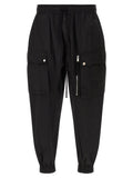 Black Polyamide Cargo Pants