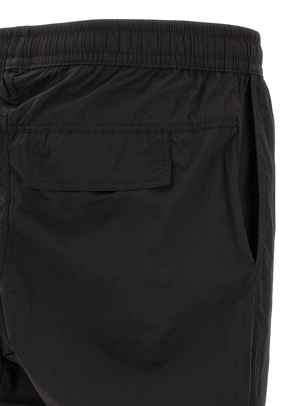 Black Polyamide Casual Pants