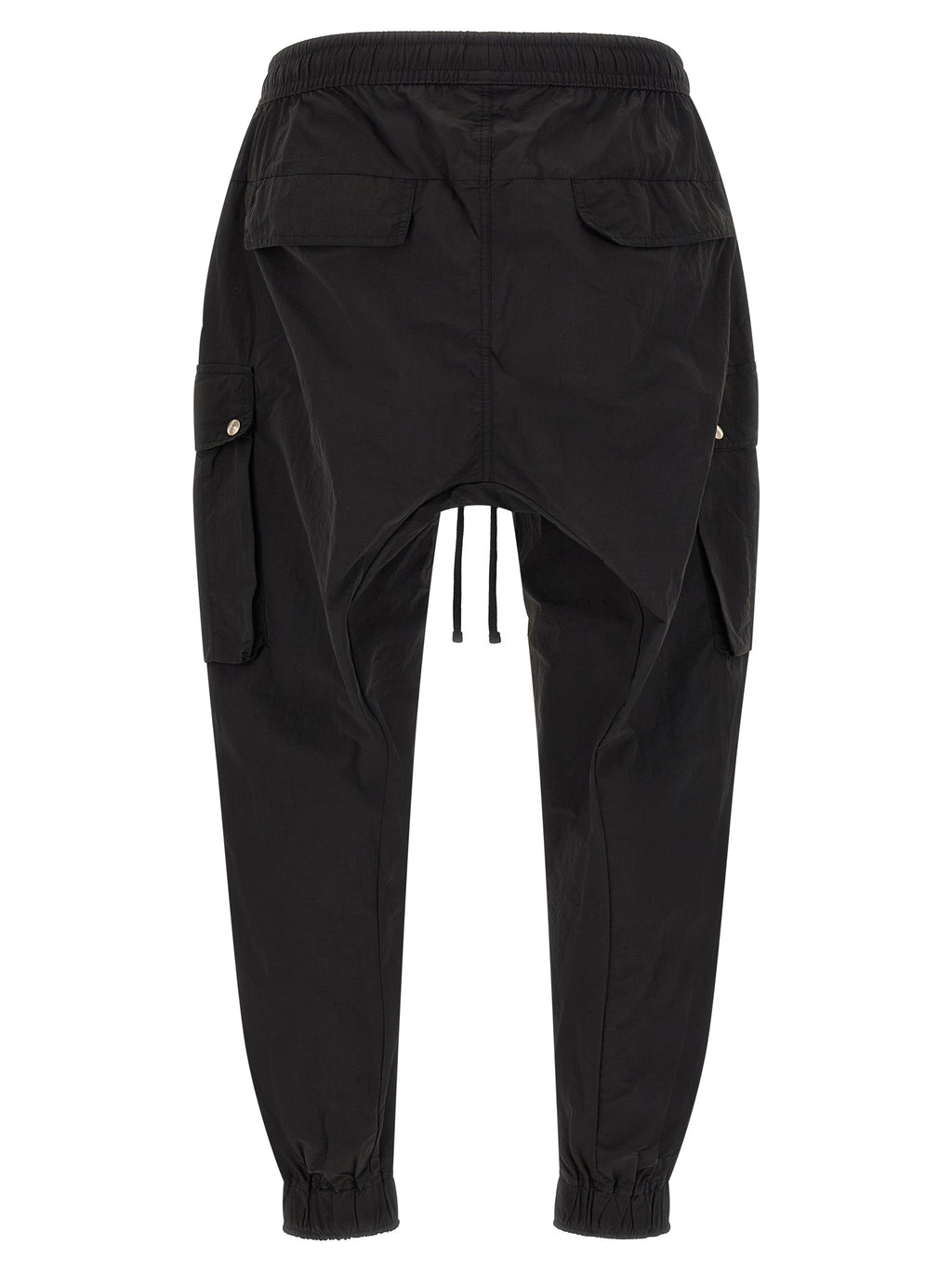 Black Polyamide Cargo Pants