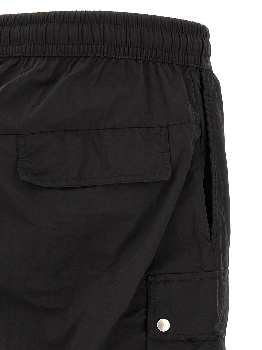 Black Polyamide Cargo Pants