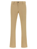 Beige Cotton Chino Pants