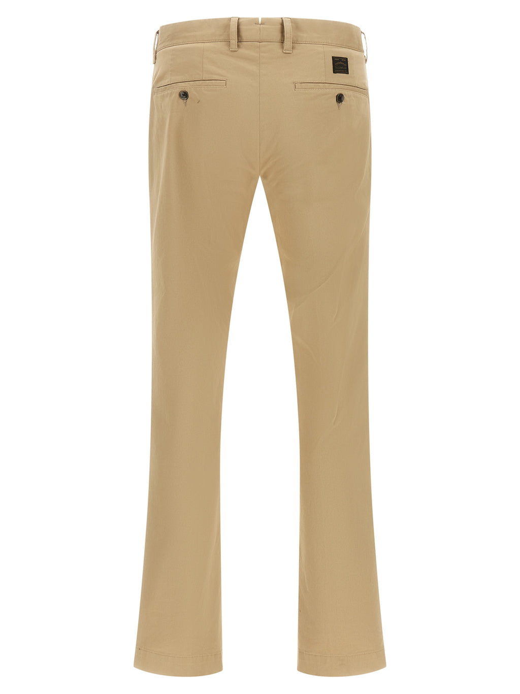 Beige Cotton Chino Pants