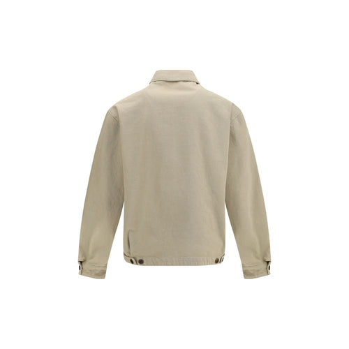 Beige Cotton Denim Jacket