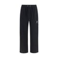 Black Cotton Casual Pants