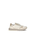 Beige Calf Leather Bos Taurus Athletic Sneakers