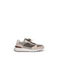 Gray Calf Leather Bos Taurus Chunky Sneakers