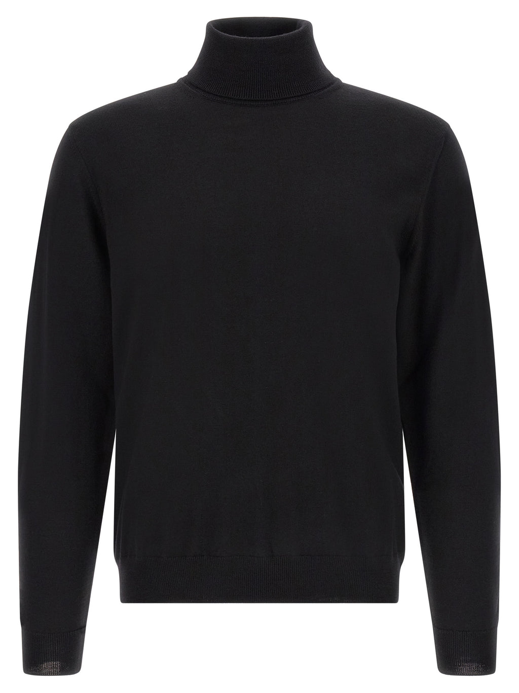 Black Virgin Wool Cardigan