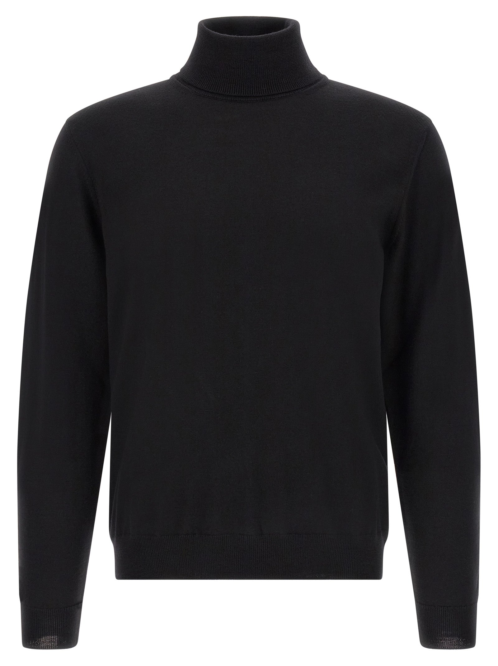 Black Virgin Wool Cardigan