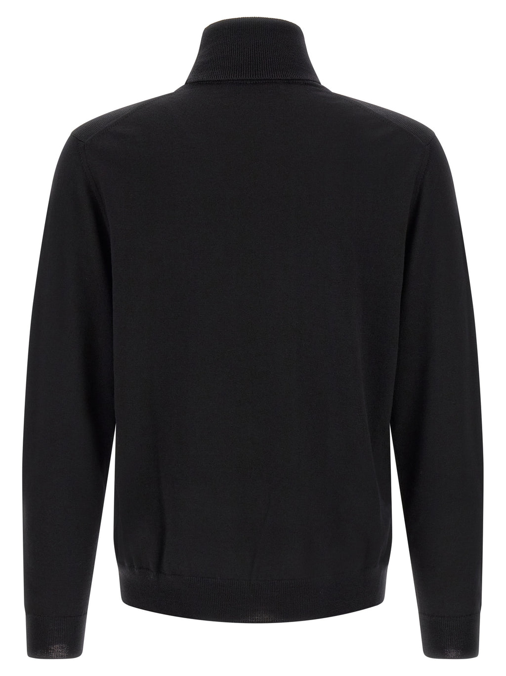 Black Virgin Wool Cardigan