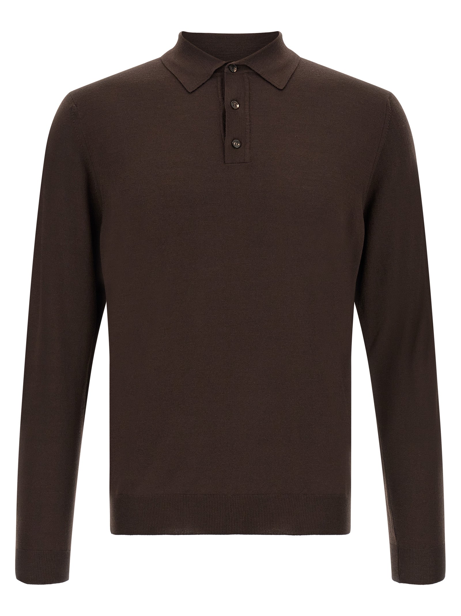 Brown Virgin Wool Cardigan