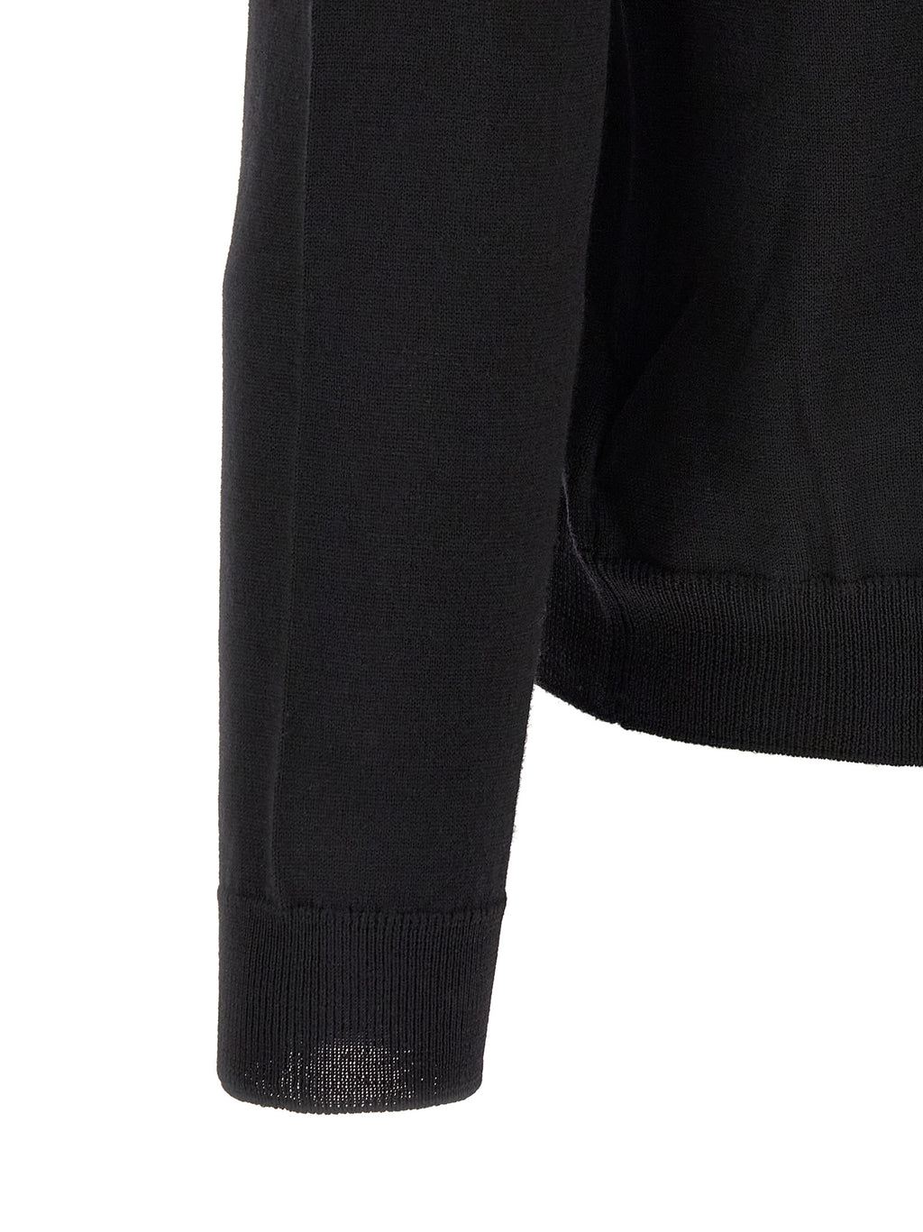 Black Virgin Wool Cardigan