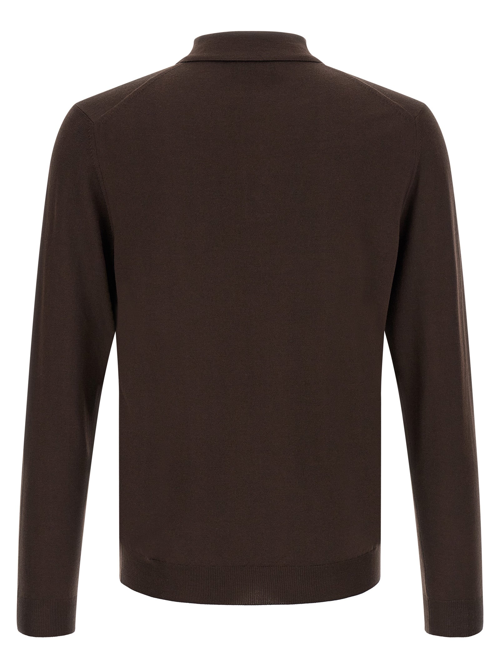 Brown Virgin Wool Cardigan