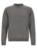 Gray Virgin Wool Cardigan