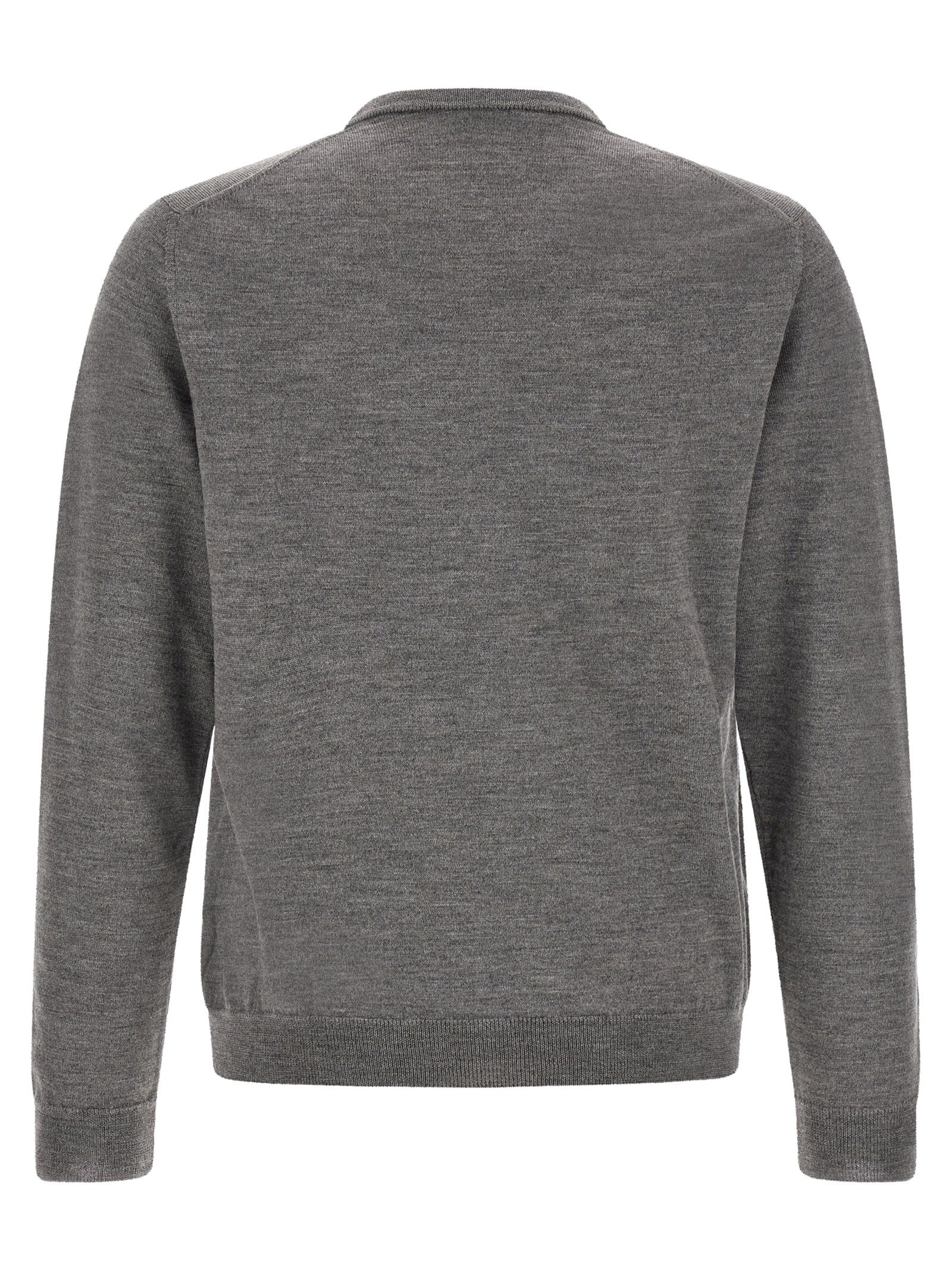 Gray Virgin Wool Cardigan