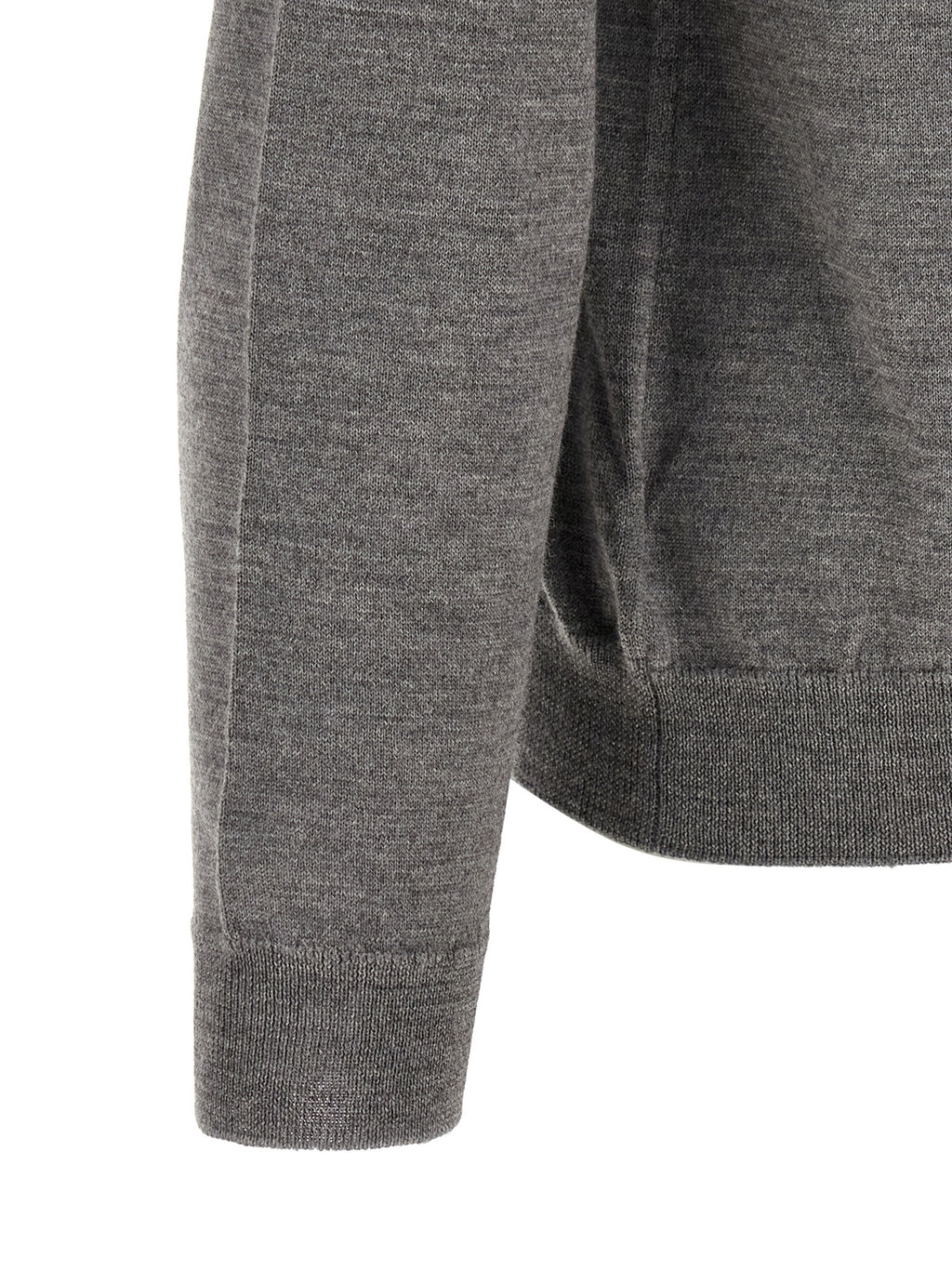 Gray Virgin Wool Cardigan