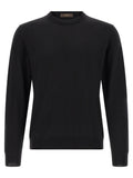 Black Virgin Wool Cardigan