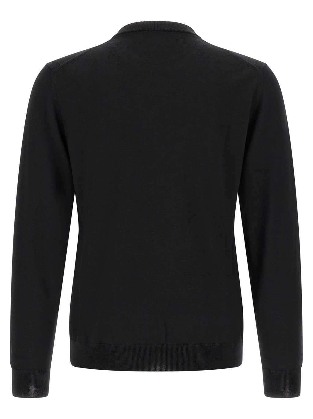 Black Virgin Wool Cardigan
