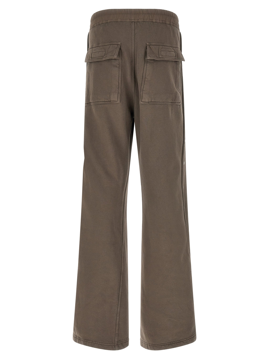 Gray Cotton Flared Pants