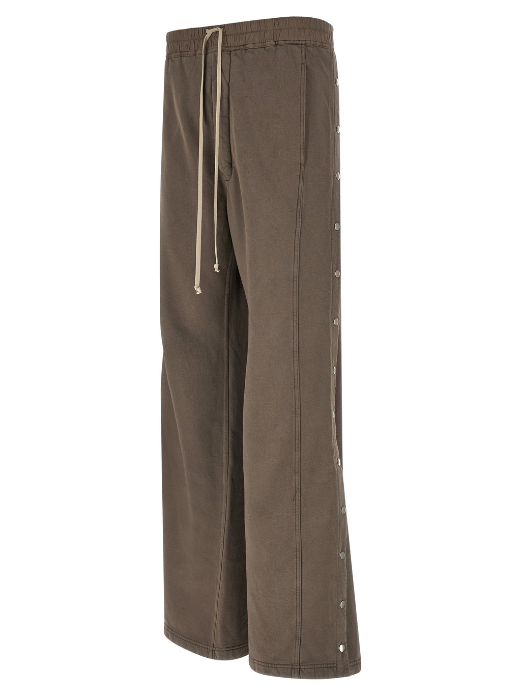 Gray Cotton Flared Pants