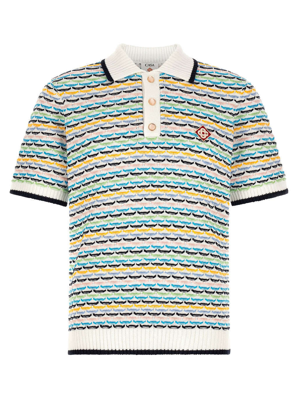Multicolor Cotton Polo Shirt