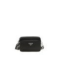 Black Recycled Polyamide Shoulder Bag