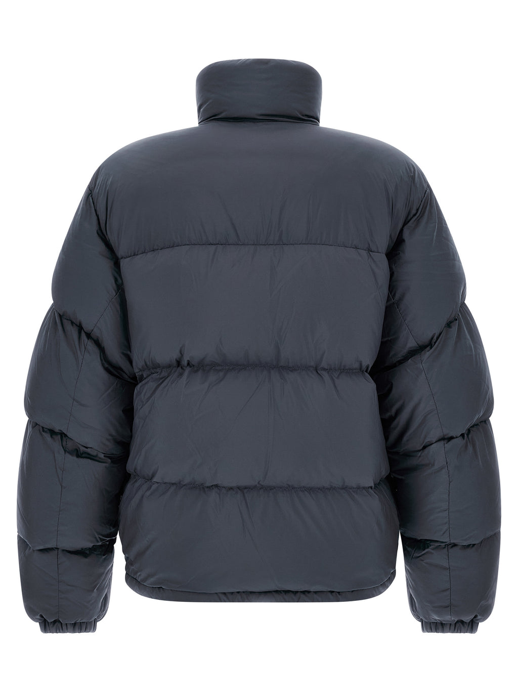 Gray Polyamide Full-Length Jacket