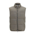 Gray Polyester Sleeveless Jacket