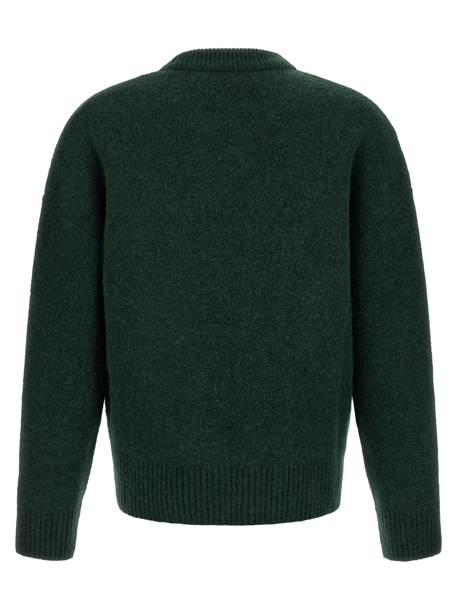 Bicolor Alpaca Leather Cardigan