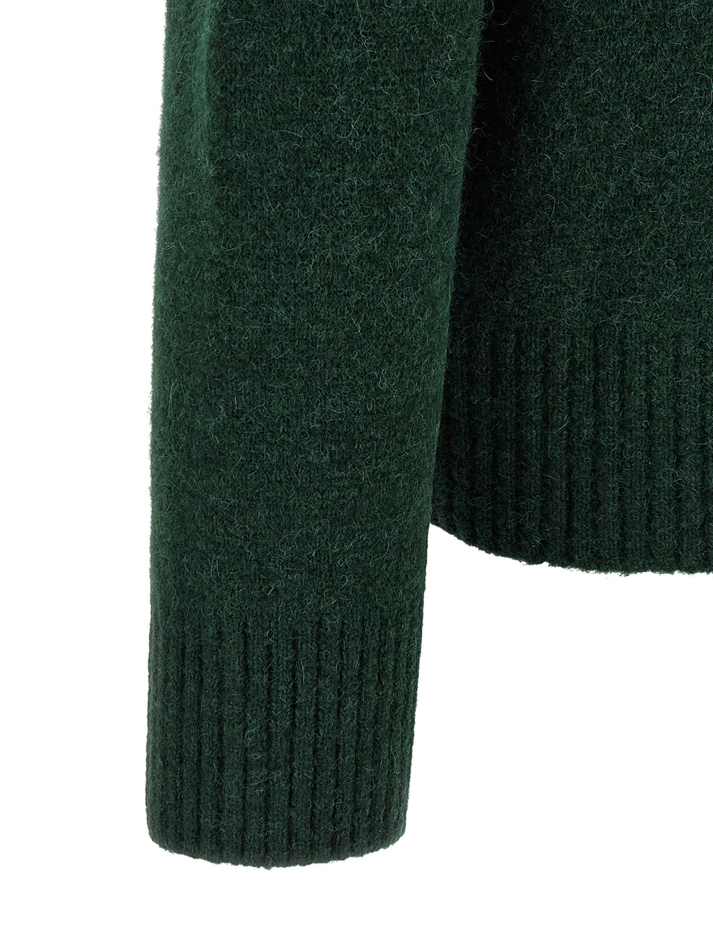 Bicolor Alpaca Leather Cardigan