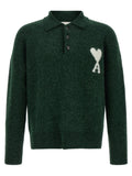 Bicolor Alpaca Leather Polo Shirt