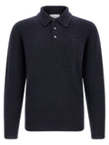 Blue Cashmere Polo Shirt