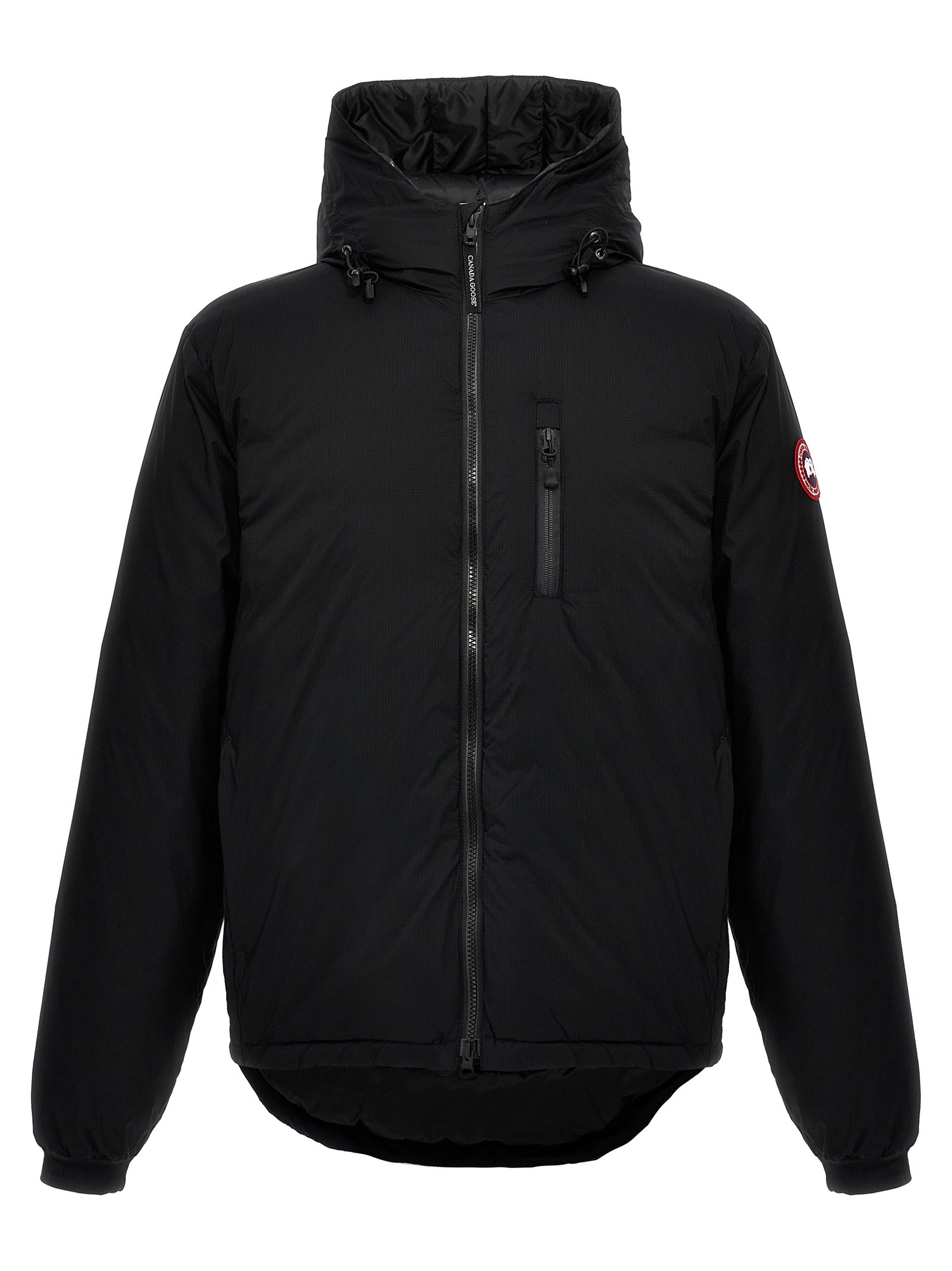 Black Polyester Shell Jacket