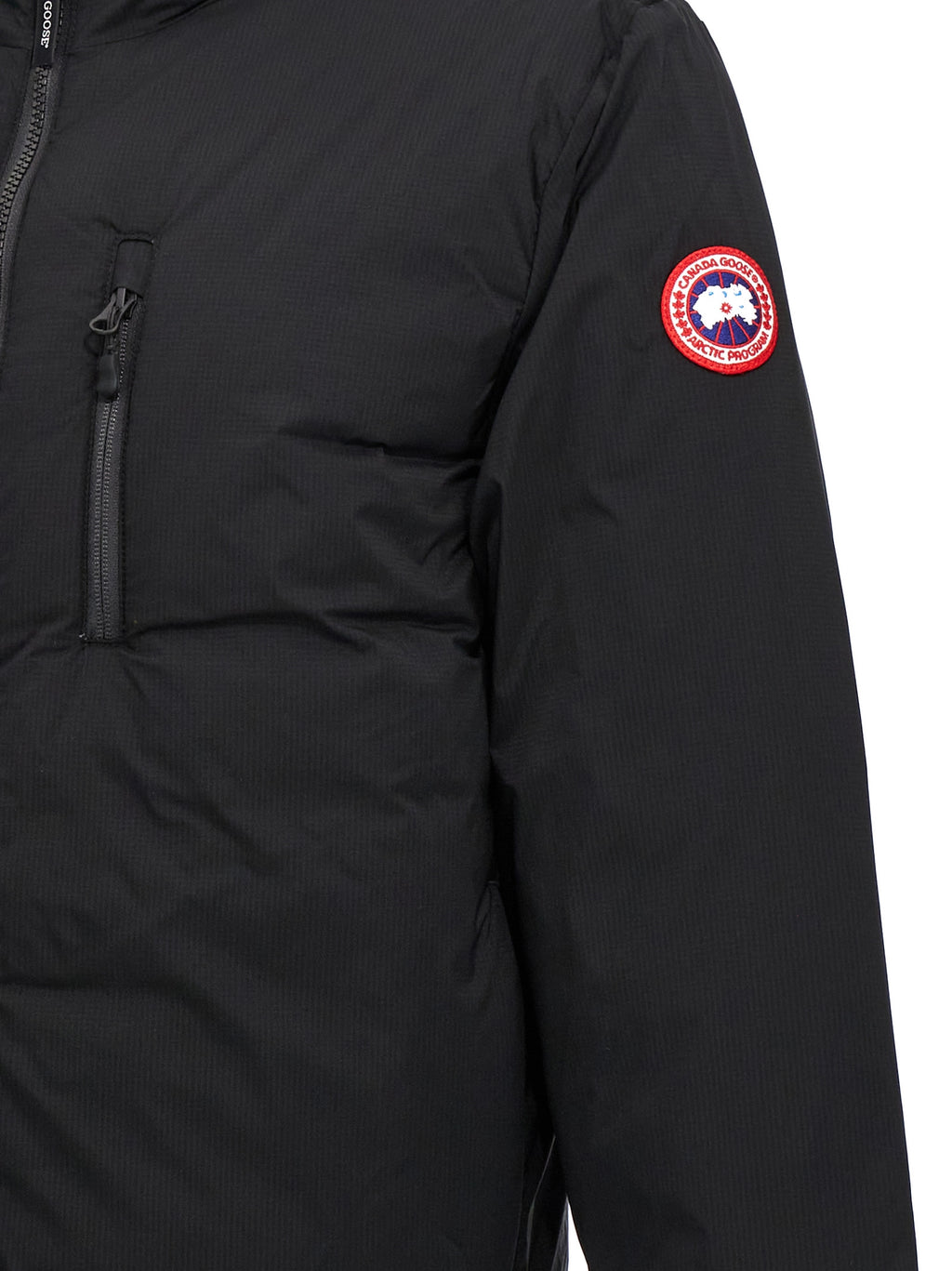 Black Polyester Shell Jacket