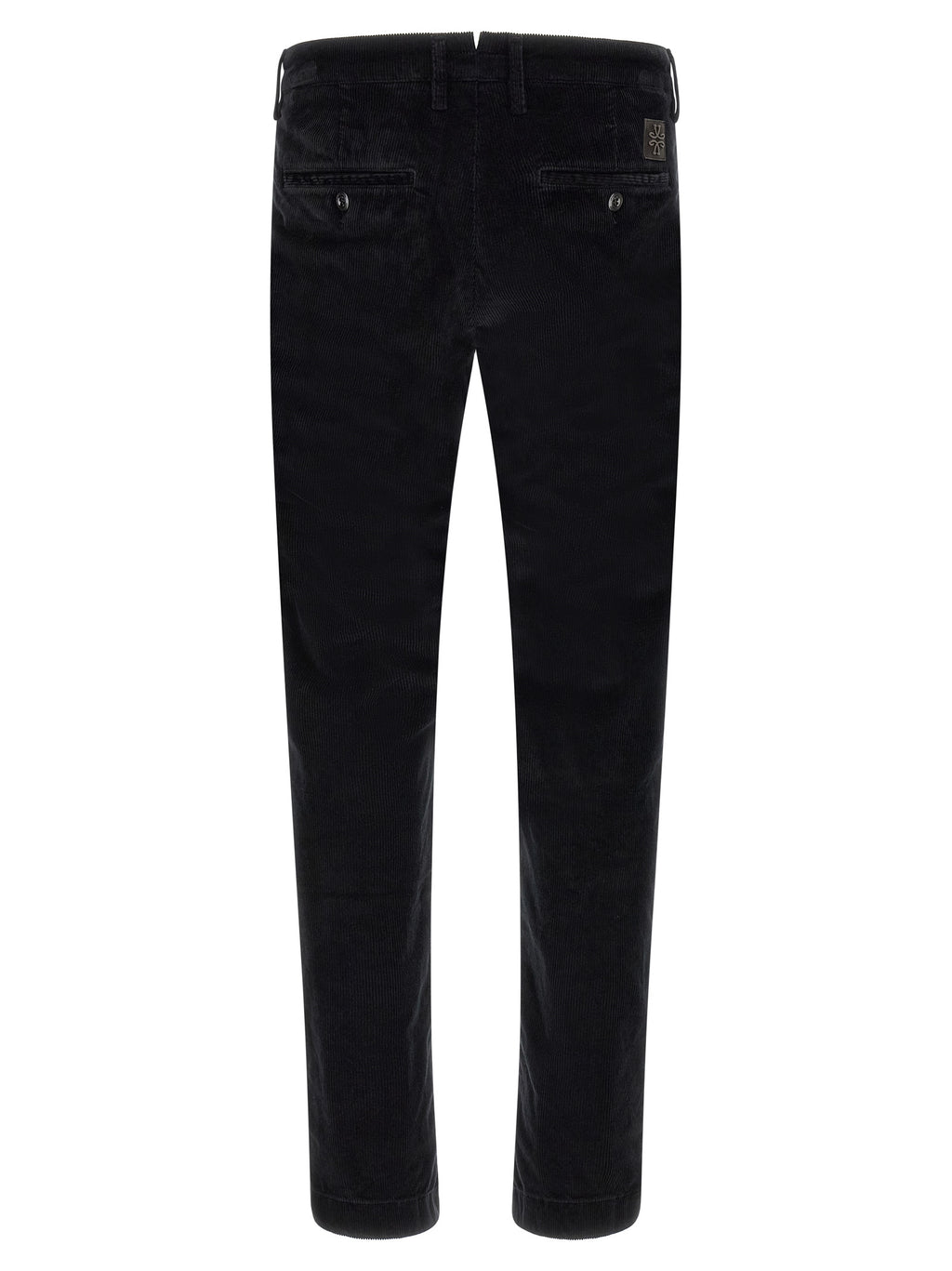 Black Cotton Chino Pants
