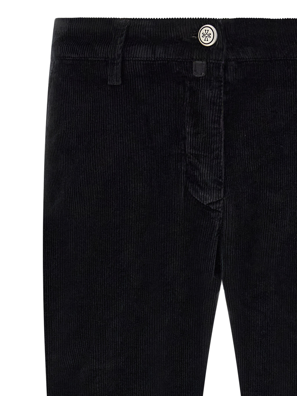 Black Cotton Chino Pants