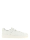 White Calfskin Low Top Sneakers