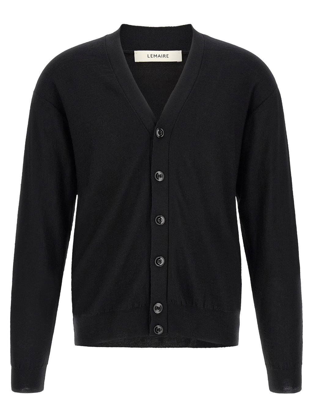 Black Wool Cardigan