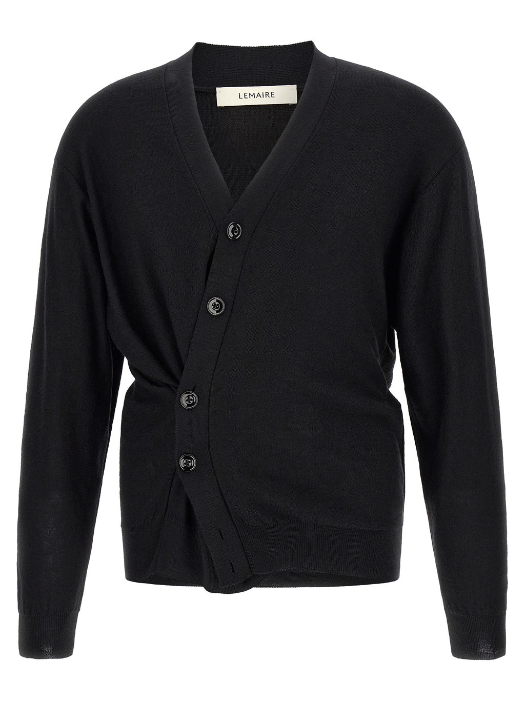 Black Wool Cardigan