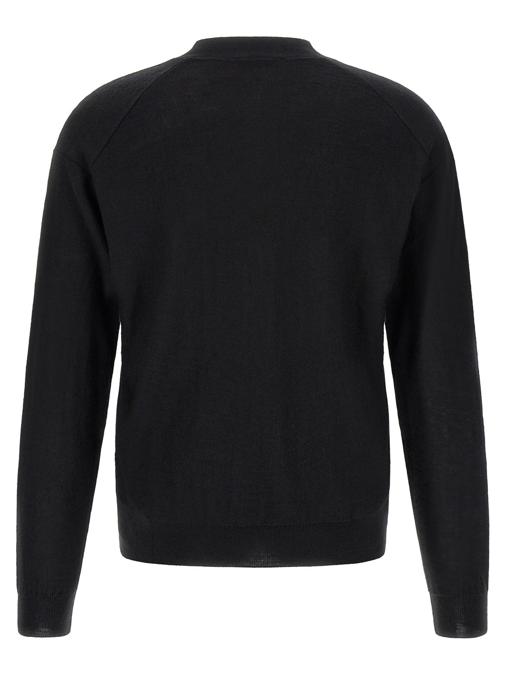 Black Wool Cardigan