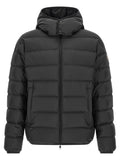 Black Polyester Full-Length Jacket