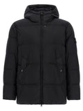 Black Polyamide Full-Length Jacket