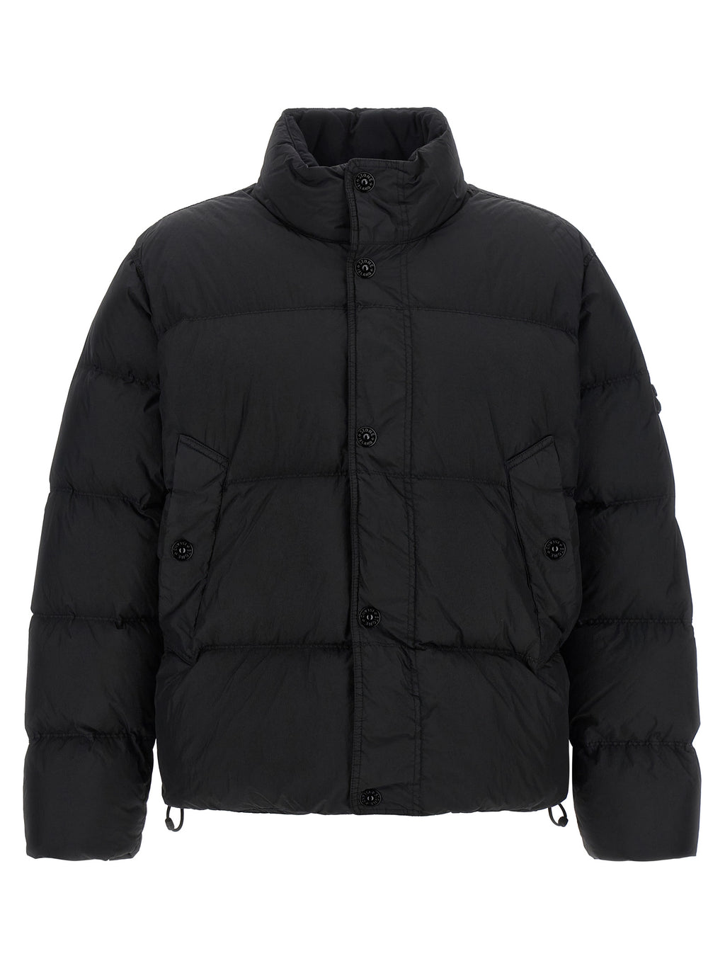Black Polyamide Full-Length Jacket