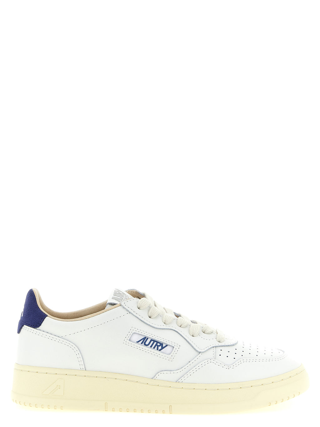 Blue Cowhide Athletic Sneakers