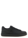 Black Calfskin Low Top Sneakers